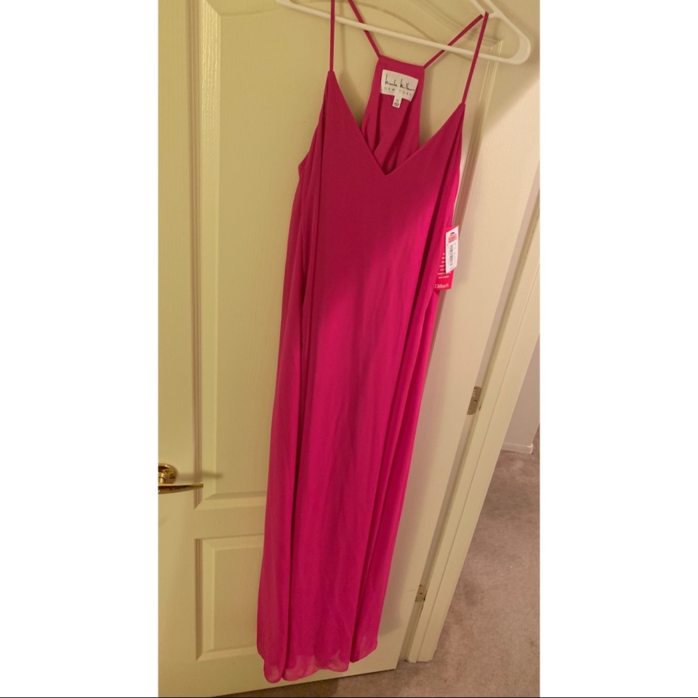 NEW Nicole Miller pink/long dress